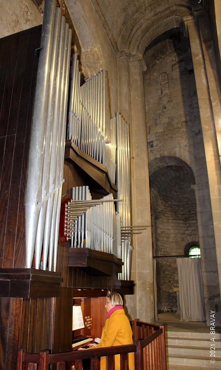 Tuyaux, chamades, orgue de chœur Verschueren